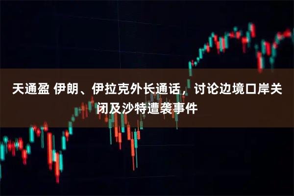 天通盈 伊朗、伊拉克外长通话，讨论边境口岸关闭及沙特遭袭事件