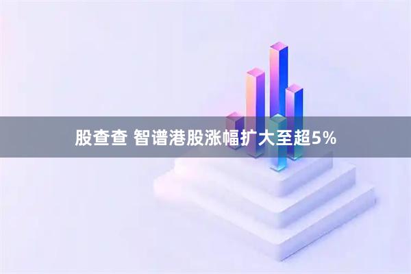 股查查 智谱港股涨幅扩大至超5%