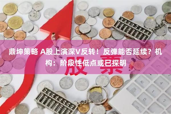 鼎坤策略 A股上演深V反转！反弹能否延续？机构：阶段性低点或已探明